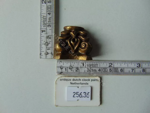 Original Brass Capital For The Pillar Off A Dutch Warmink Grandfather Clock