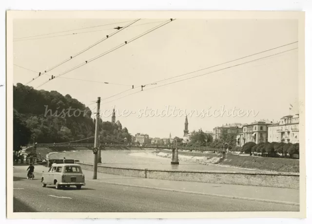 Salzburg Österreich 1958 - Auto Inn Gebäude - Altes Foto 1950er