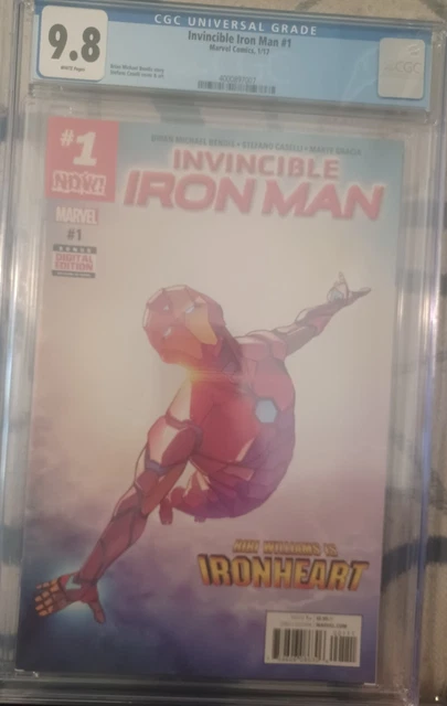 Invincible Iron Man #1 CGC 9.8 - 1st cover app of Riri Williams as Ironheart 🔥