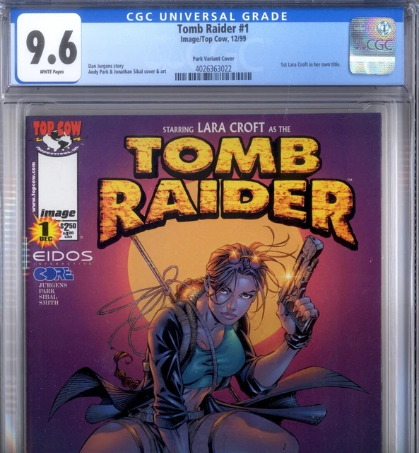 PRIMO:  TOMB RAIDER #1 PARK variant 1999 Top Cow Image comics NM+ 9.6 CGC