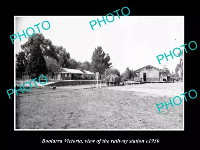 Old Large Historic Photo Of Boolarra Victoria The Railway Station 1930