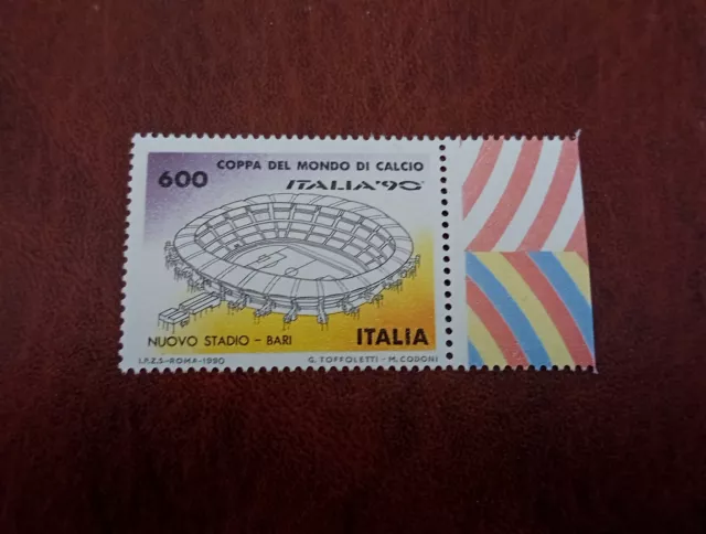 1990 ITALIA 90 Coppa del Mondo di Calcio Stadio San Nicola di Bari L. 600 n 1901