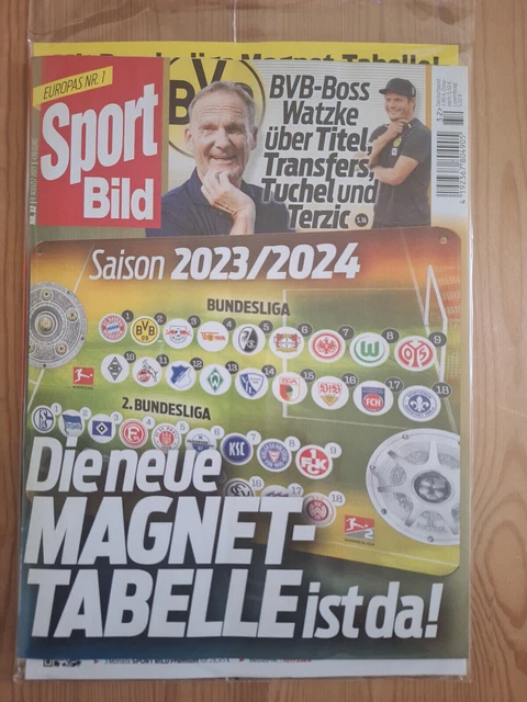 SPORT BILD SPORTBILD inkl. Magnettabelle Saison 2023/2024 1. + 2 