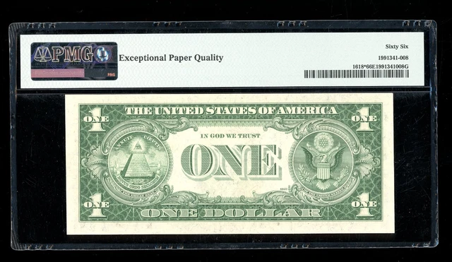 DBR $1 1935-H Silver STAR Gem Fr. 1618* PMG 66 EPQ Serial *20712773G 2
