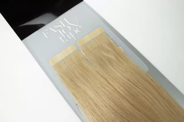 10 x 4 cm SHE Pro Tape Extensions 100% Remy Natural Hair 60/55 cm =22,5 Gramm 2