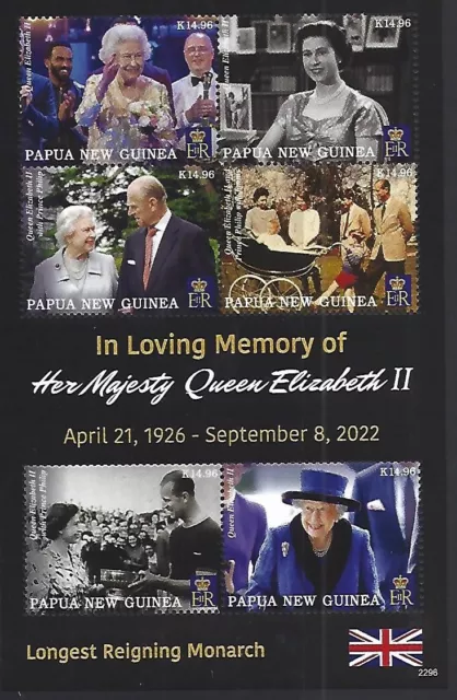 Papua New Guinea 2022 Queen Elizabeth En Commémoratif, non Montés Mint, MNH