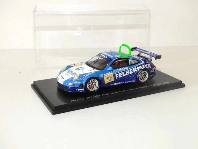 Porsche 997 GT3 RSR Le Mans 2008 #76 - Spark 1/43 - Narac/Lietz/Long