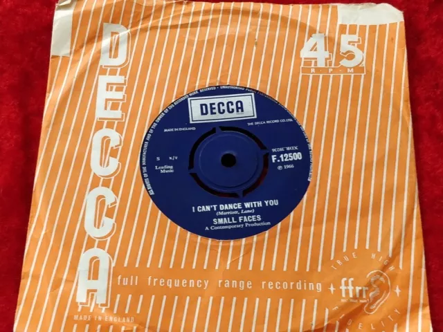 SMALLFACES My Mind's Eye  UK 2-track 7" Single 3