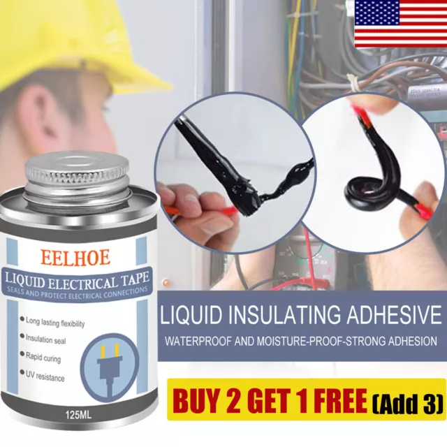125ml Waterproof Liquid Insulation Electrical Tape Fast Fixed Dry Sealing Glue