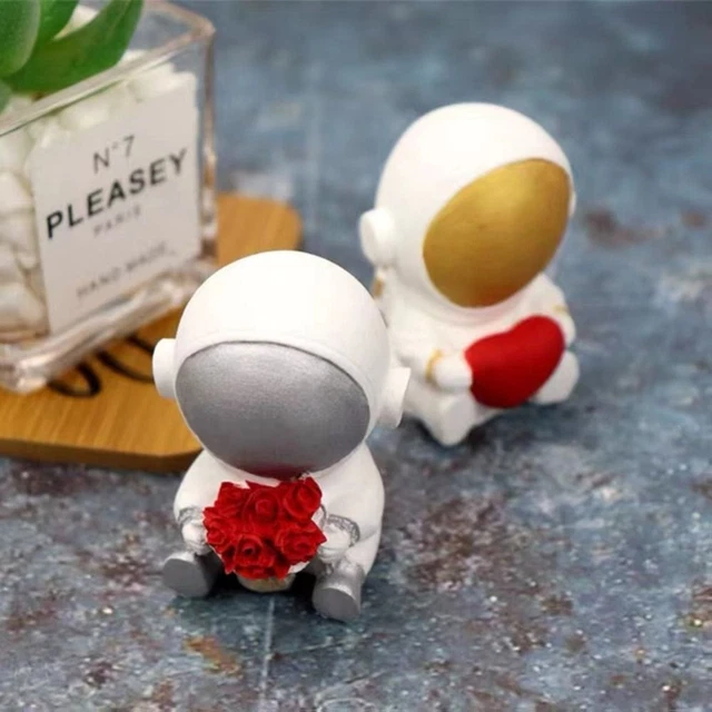 de savon L'astronaute Bougie Moule Moule en silicone Moule de cire d'art 3D