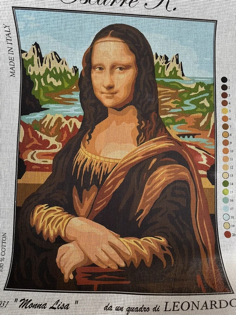 Lona de aguja 20x24 pulgadas monna lisa solo lona