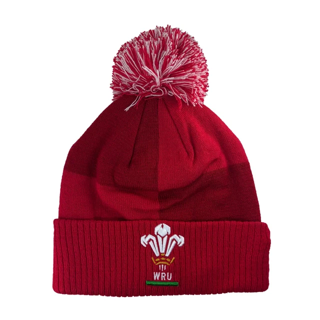 Wp Rugby Hat MACRON OFFICIAL WALES WRU Rugby Union 2025/26 Pom Pom Bobble Beanie Hat ...