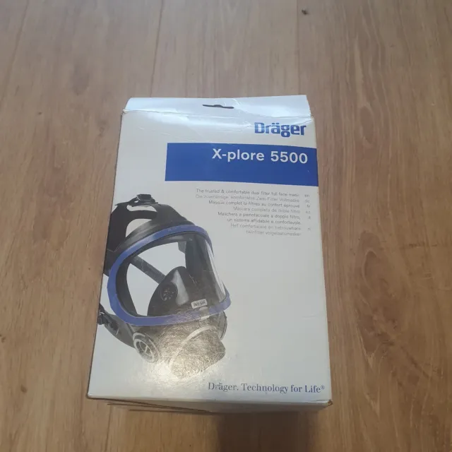 Drager X-plore 5500 Quality full-face respirator mask with twin-filter