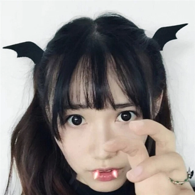 Devil Wings Bat Wings Hair Clip Cosplay Halloween Dress-up Costume Access K'yu