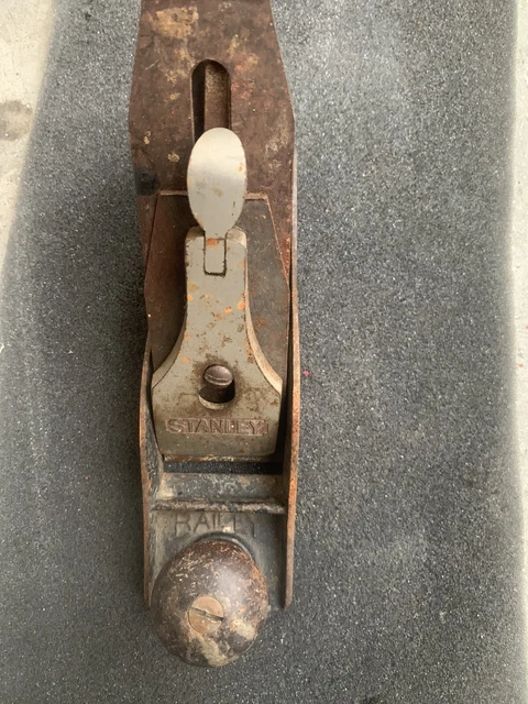 Vintage Stanley Bailey Gage No 4 Self Adjust Wood Plane Smooth Bottom