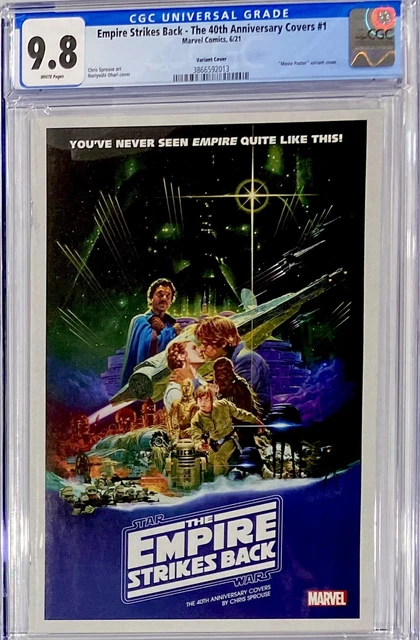 Empire Strikes Back - The 40th Anniversary Covers #1 Movie Poster CGC 9.8 NM/MT