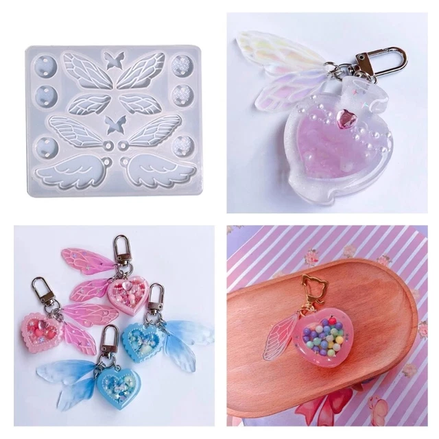 Keychain Resin Mold Silicone Mold for Resin Pendant Earrings Jewelry
