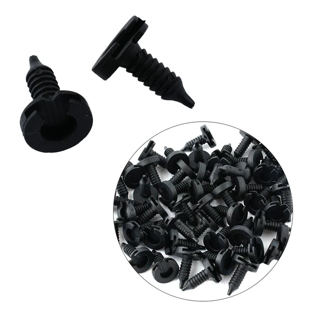 Nylon Pannello Bordo Portiera Clip Orlo 50pcs Nero Porta Alta Qualità Nuovo