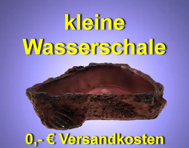 Terrarium kleine ❤️ WASSERSCHALE FUTTERNAPF ❤️ Reptilien Napf Trinkschale Vögel