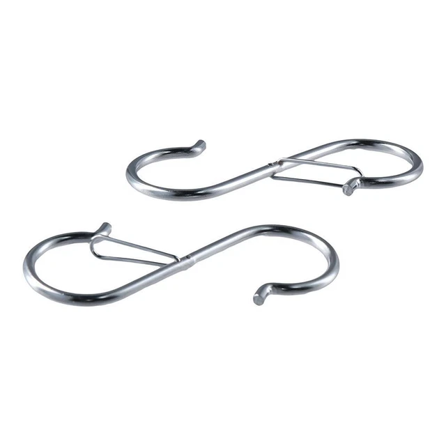 Uxcell Lot De 40 Crochets En Forme De J, Crochets En Métal à Clipser Pour étagère De 1 à 4 Mm De Diamètre Extérieur Pour Accrocher, Sécher, Suspendre Des Cuillères De Cuisine