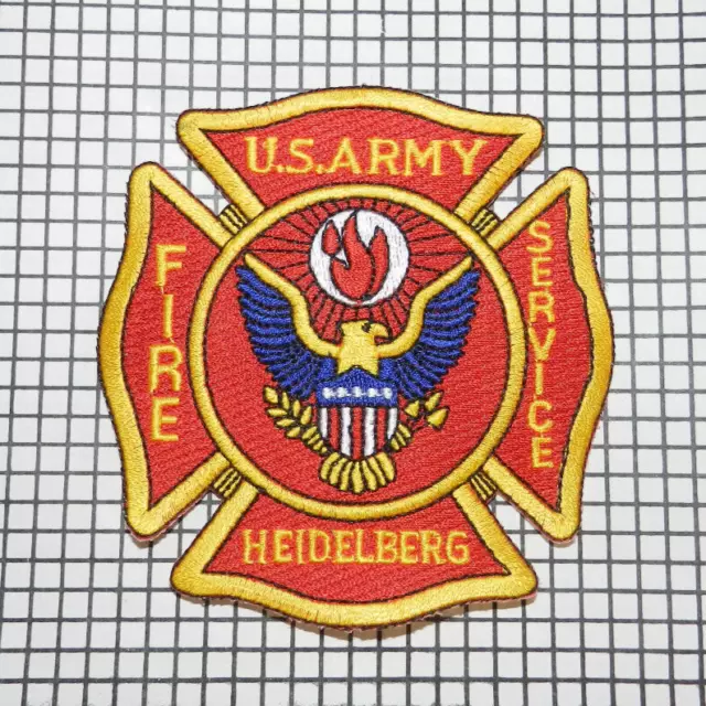 Ärmelabzeichen Patch Feuerwehr US-Army Heidelberg