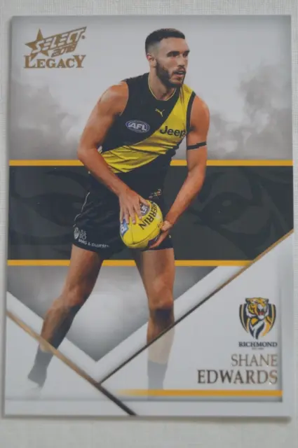 Richmond Tigers AFL-VFL Football Select Legacy In Action Card Shane Edwards