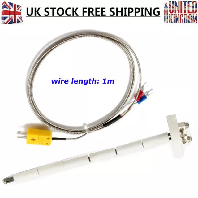 High Temperature K-Type Thermocouple Sensor Ceramic Kiln Furnace 2372 °F /1300°C