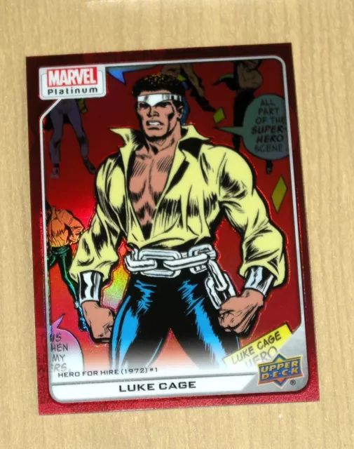 2024 Upper Deck Marvel Platinum RED Rainbow LUKE CAGE #165 SP