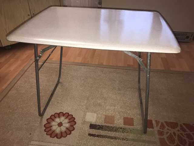 Siège Enfant Camping Kettler Vintage 1970, Aluminium, Motif Fleurs Blanches Et Oranges