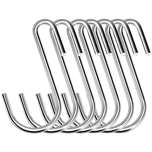 S Shaped Hanging Hooks Heavy Duty Stainless Steel Hangers For Kitchen 30PCS