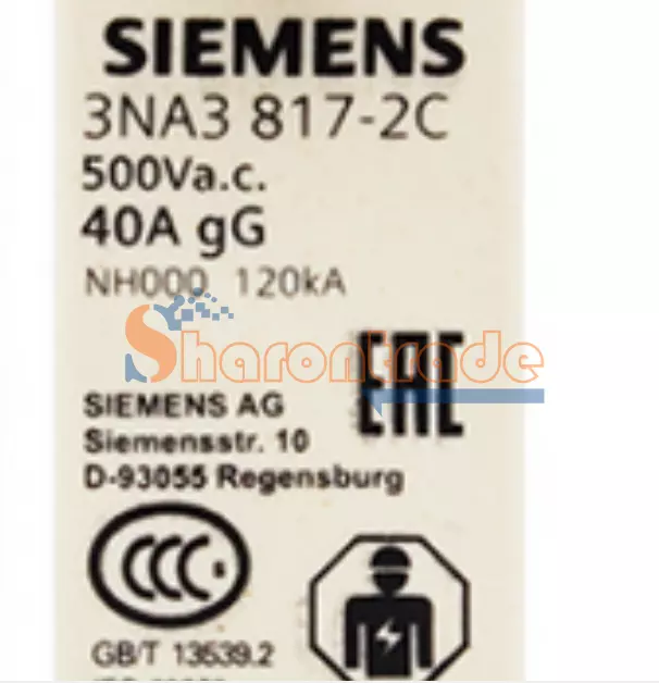 3PCS Neuf SIEMENS Fusible 3NA3817-2C 3NA3 817-2C