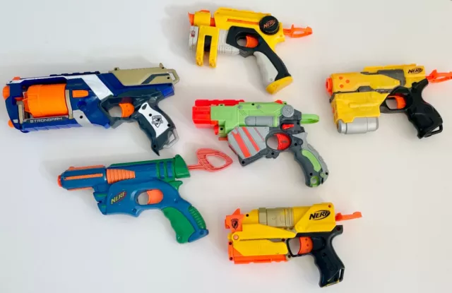 Soft Dart NERF Guns x 6 Bundle-including a Nerf Wii Compatible Gun