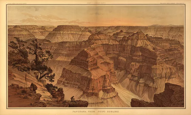View of Grand Canyon Point Sublime AZ 16x24