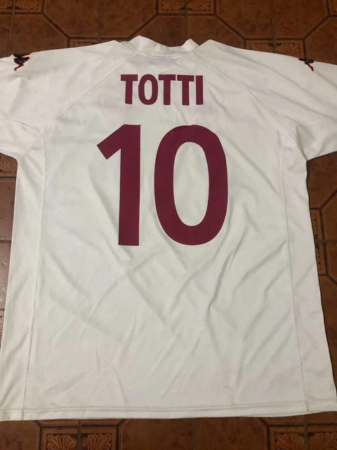 2001-2002 トッティ #10 ローマアウェイ 長袖タグ付