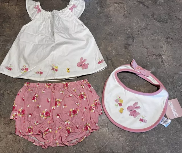 Gymboree Petite Petals 2012 3pc Outfit Lot 18-24Months 🌸VTG Rare 🐰NWT & EUC