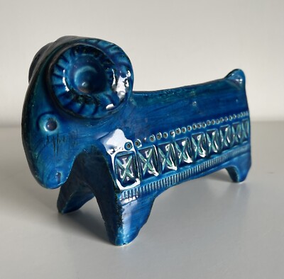 ALDO AJO GUBBIO CERAMICA SMALTATA STATUA PAPERA ANNI '50 RARO POTTERY AA SCULTUR 