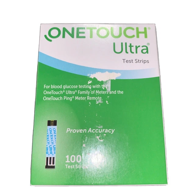 Tiras reactivas ultra one touch 100 quilates