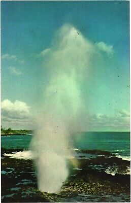 Scenic View of Spouting Horn, Kauai's Famed Sea-water Geyser, Hawaii Postcard