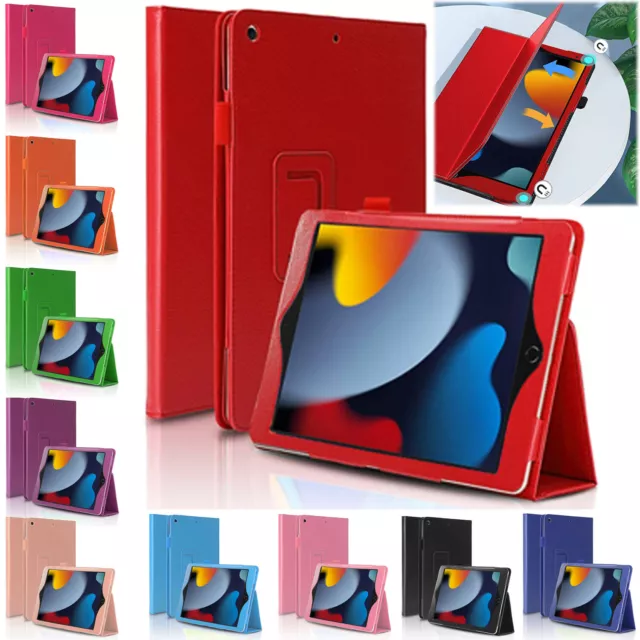 Flip Folio Case For iPad 2021 10.2" 9th 8th 7th Gen Leather Smart Case Cover