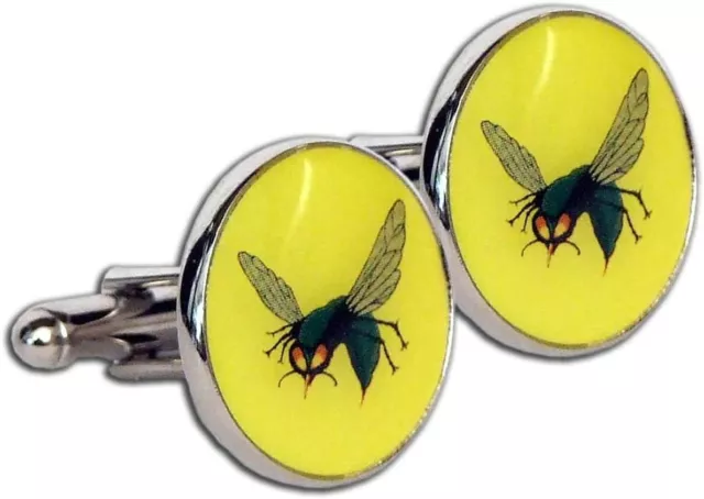 The Green Hornet TV Series Collector Dark Chrome Cufflink Set In Tin