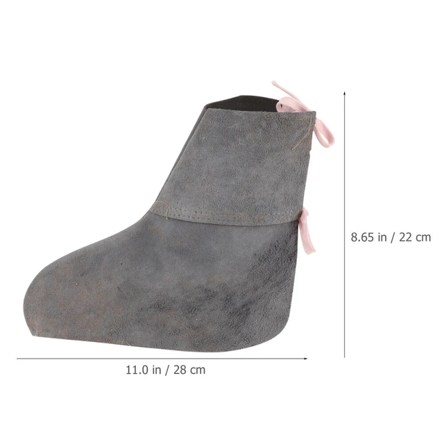 1 Pair Welder Shoe Protectors Welding Boot Protective Covers Cowhide Welding 2