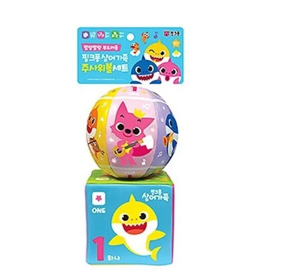 Pinkfong Toy Baby Shark Family Dice Ball Set Toy Circular Hexagonal Ball