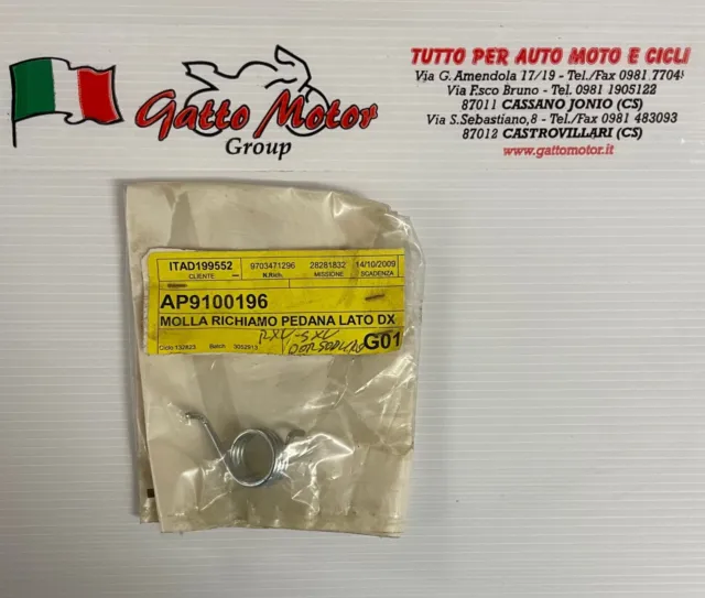 Molla Richiamo Pedana Lato Destra Aprilia Mxv Rxv Dorsoduro Caponord Ap9100196