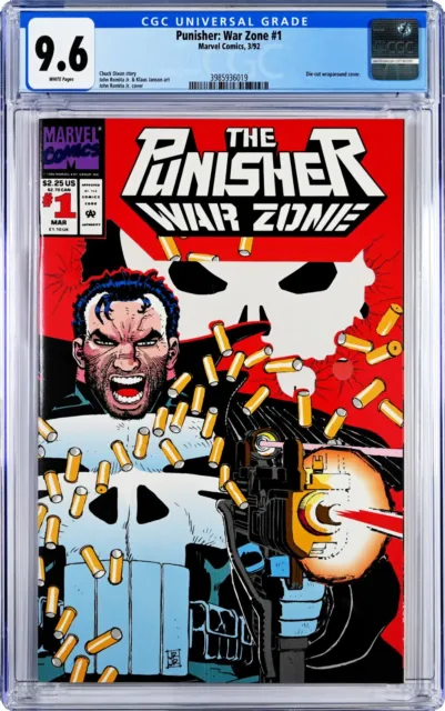 Punisher: War Zone #1 CGC 9.6 (Mar 1992, Marvel) JRJ Die-Cut Wraparound Cover