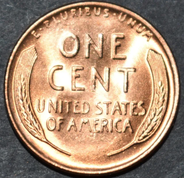 1954 D Lincoln Wheat Penny, Choice BU Mint Luster Red Uncirculated Cent from OBW 2
