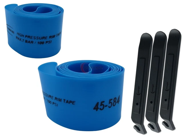 2x Schwalbe Felgenband Super HP 27.5 Zoll 45-584 (B:45mm D:584mm) +3 Reifenheber
