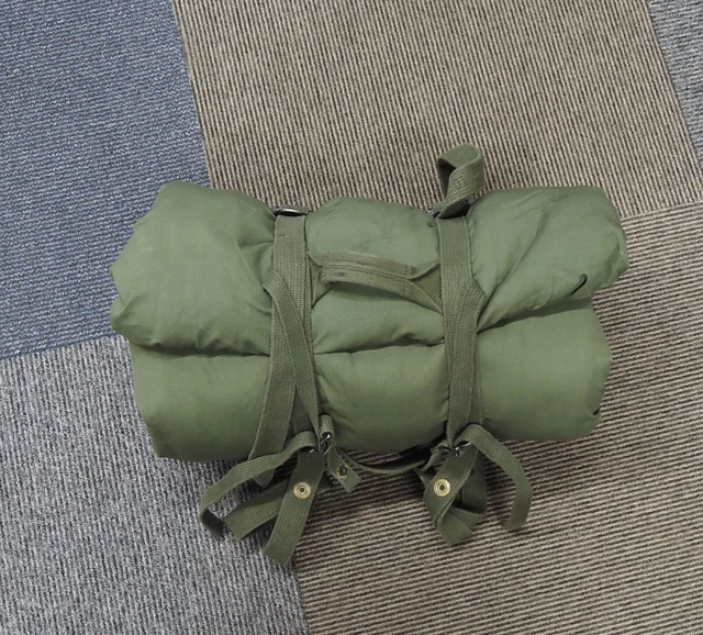 US ARMY GI Sleeping Bag With Wool Inner Excellent!! WW2 Era Dated 1945