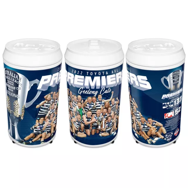 AFL GEELONG CATS 2022 Premiers Premiership Cooler Can 40 Litre Bar Fridge