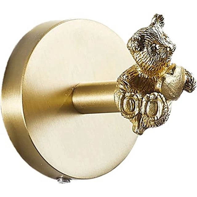 Brass Coat Hook Gold Wall Hook for Hanging Coat Towel Key, Living Room Bath Y2X2
