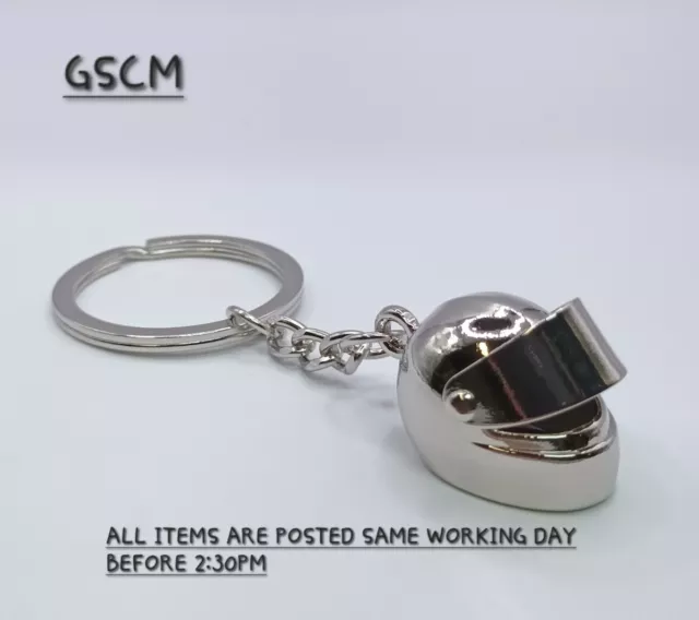 Crash Helmet Keyring Key chain Motorbike Motorcycle Superbike Scooter TT Gift